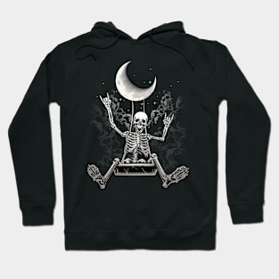 The Swinging Skull Is Very Happy Hoodie